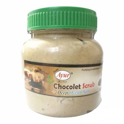 Picture of Ayur Chocolate Scrub+Deep Ocean Salt-Chocolate