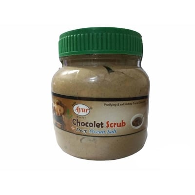 Picture of Ayur Chocolate Scrub+Deep Ocean Salt-Chocolate