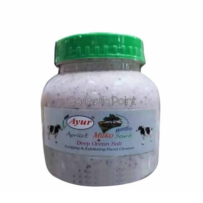 Picture of Ayur Herbal Fresh Milk Scrub Clear Remover Acne Facial Cleanser-White