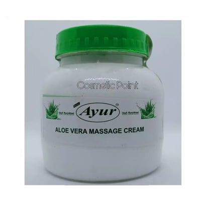 Picture of Ayur's herbal aloe vera massage cream-White