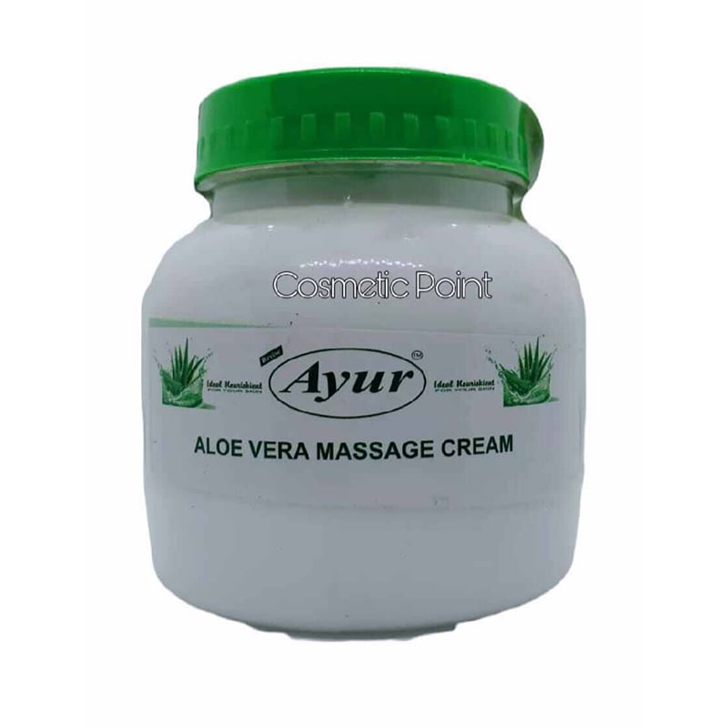 Picture of Ayur's herbal aloe vera massage cream-White