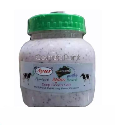 Picture of Ayur Herbal Fresh Milk Scrub Clear Remover Acne Facial Cleanser-White
