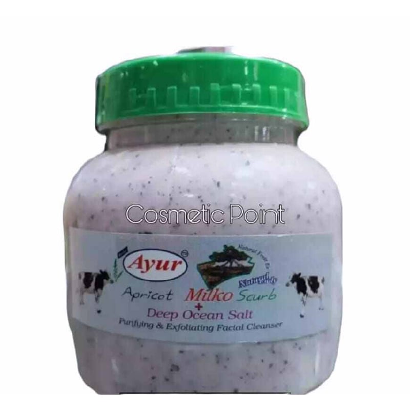 Picture of Ayur Herbal Fresh Milk Scrub Clear Remover Acne Facial Cleanser-White