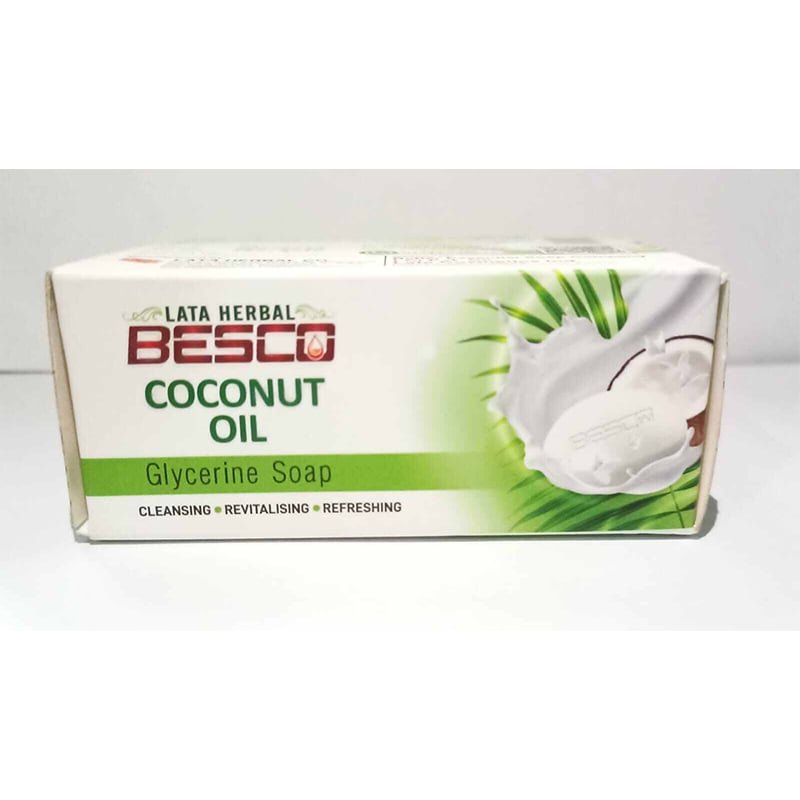 Picture of Lata Herbal Besco Coconut oil soap-125gm-Maroon