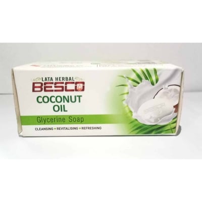 Picture of Lata Herbal Besco Coconut oil soap-125gm-Maroon