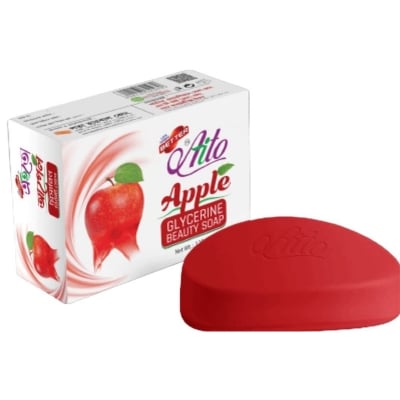Picture of Lata Herbal Better Apple Glycerin Beauty Soap-125gm-Red