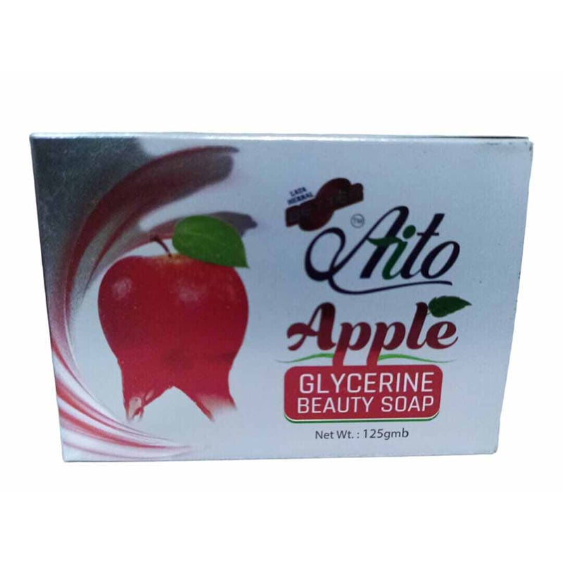 Picture of Lata Herbal Better Apple Glycerin Beauty Soap-125gm-Red