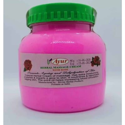 Picture of Ayur Herbal Rose Massage Cream-250gm-Pink
