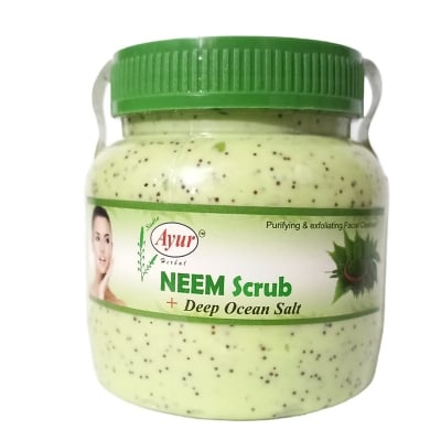 Picture of Ayur Neem+Deep Ocean Salt Scrub-Green