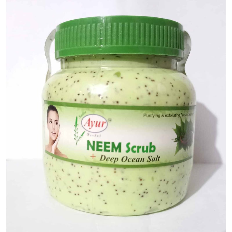 Picture of Ayur Neem+Deep Ocean Salt Scrub-Green