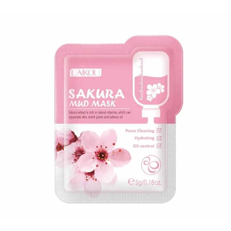 Picture of LAIKOU Sakura Mud Mask - 5g Face Mask-2pcs-Pink