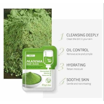 Picture of LAIKOU Matcha Mud mask - 5g - 2Pcs-Green