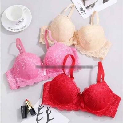 Picture of Imported Chinese net pushup Foam Bra for Women And Girls Body Fitting Comfortable And Stylish Full Cup Foam Bra for Women... Soft Foam Bra