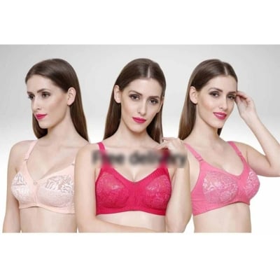 Picture of 4 Pieces of Premium Quality Half Net Bra for Women & Girls - Elevate comfort and style effortlessly