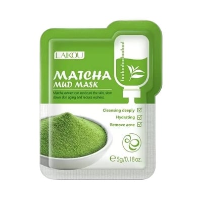 Picture of LAIKOU Matcha Mud mask - 5g - 2Pcs-Green