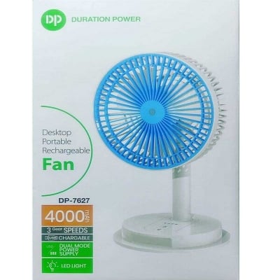 Picture of Charger FAN with led light DP 7627 4000mah 5 hours long battery backup