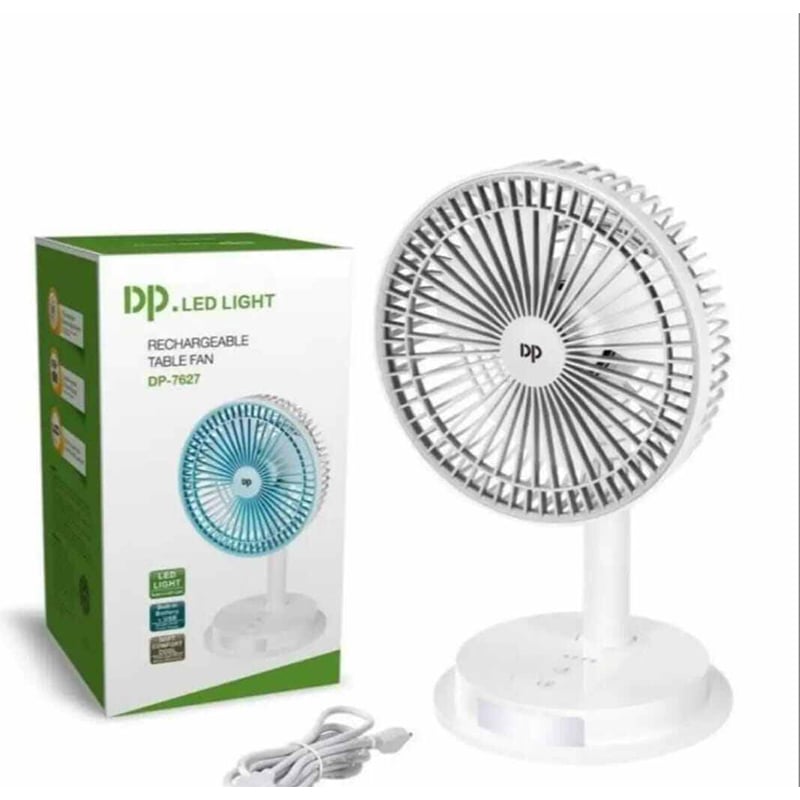 Picture of Charger FAN with led light DP 7627 4000mah 5 hours long battery backup