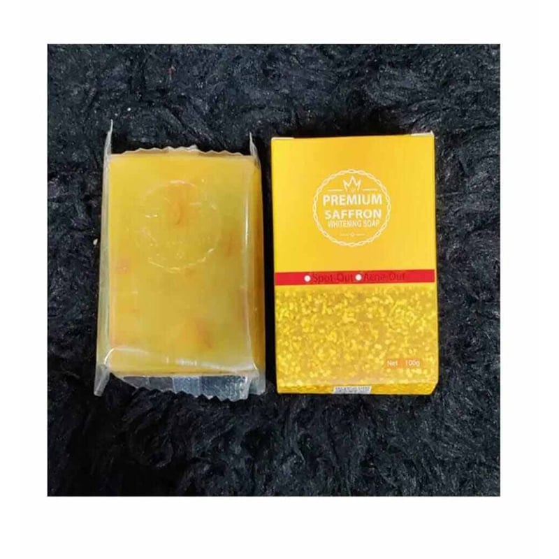 Picture of Premium Saffron Whitening Soap Spot out, Acne out- 100gm (Iran)-yellow