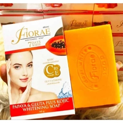 Picture of Handmade Fiorae Papaya And Gluta Plus Kojic Whitening Soap 165g-orange