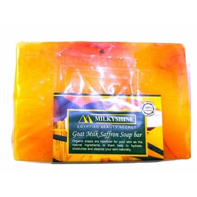 Picture of Milkyshine Beauty Secret Saffron Goat Milk Bar Soap
