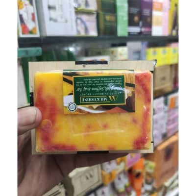Picture of Milkyshine Beauty Secret Saffron Goat Milk Bar Soap