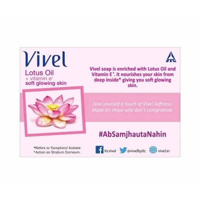 Picture of Vivel Lotus Oil Bar Soap - 100g INDIA