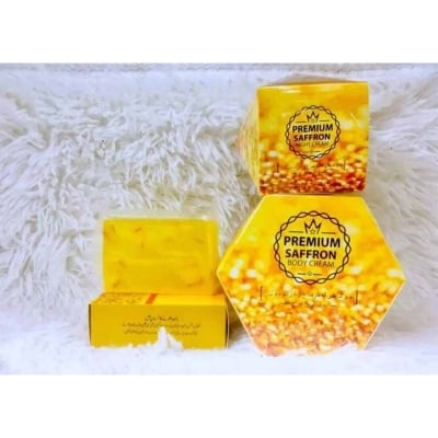 Picture of Premium Saffron Irani Combo 3 in 1 Bar Soap + Body Cream + Night Cream