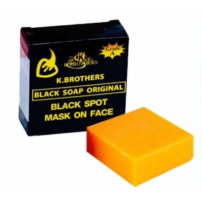 Picture of K.Brothers Black Bar Soap - 50gm (Thailand)-Orange