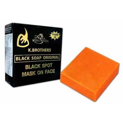 Picture of K.Brothers Black Bar Soap - 50gm (Thailand)-Orange