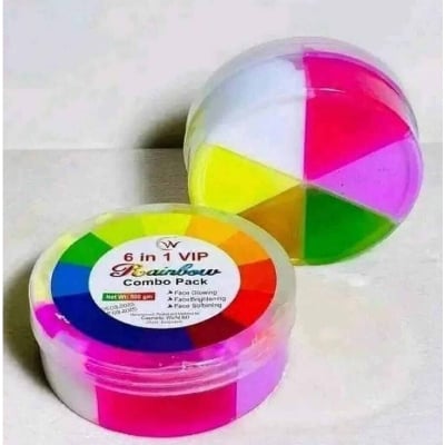 Picture of 6 in 1 Vip Rainbow Combo Face Pack - 500 gm