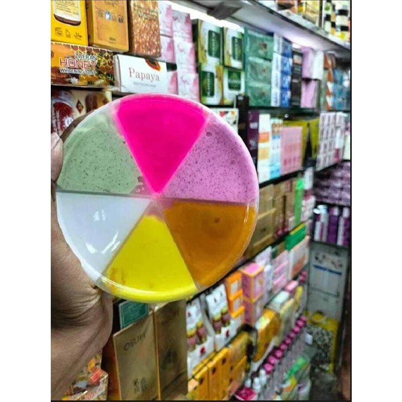 Picture of 6 in 1 Vip Rainbow Combo Face Pack - 500 gm