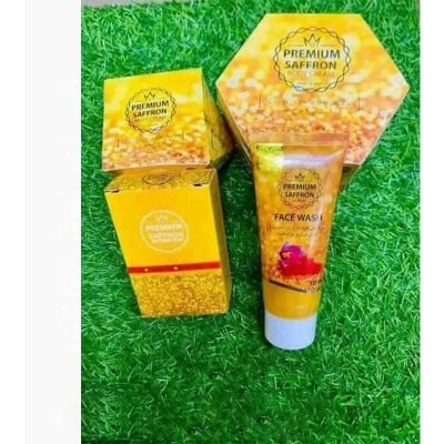Picture of Premium saffron 5 pcs combo set special (Body Cream+Night Cream+Soap+Serum+Facewash)-Multicolor