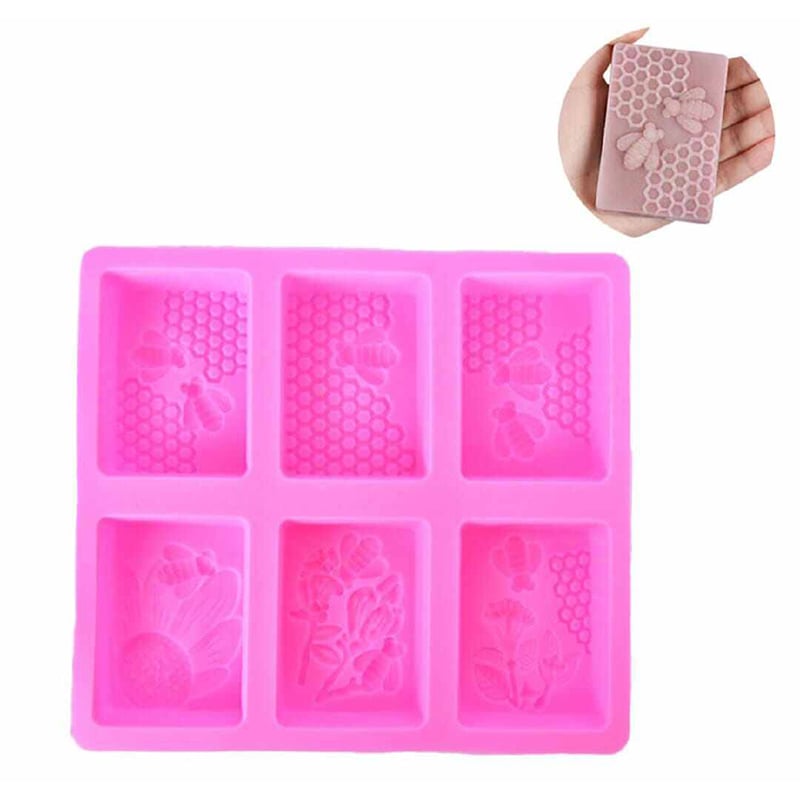 Picture of Silicone Soap Mold for Honey Bee Handmade soap-Multicolor