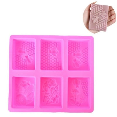 Picture of Silicone Soap Mold for Honey Bee Handmade soap-Multicolor