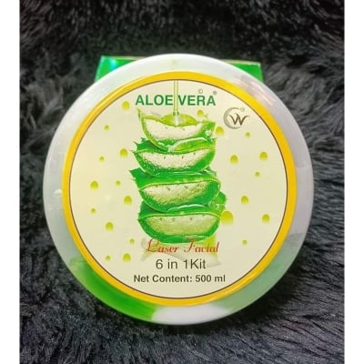Picture of 6 in 1 Vip Rainbow Aloe vera Combo Face Pack - 500 gm