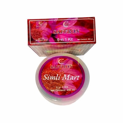 Picture of Saffran Combo 6 in 1 VIP Rainbow facial Kit- 450ml-Red