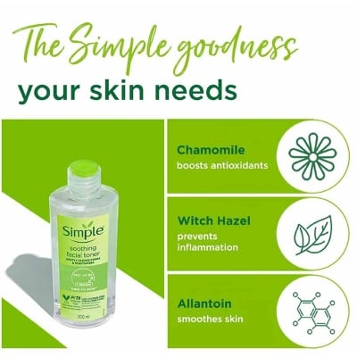 Picture of Simple Soothing Facial Toner all skin types UK variant-200ml