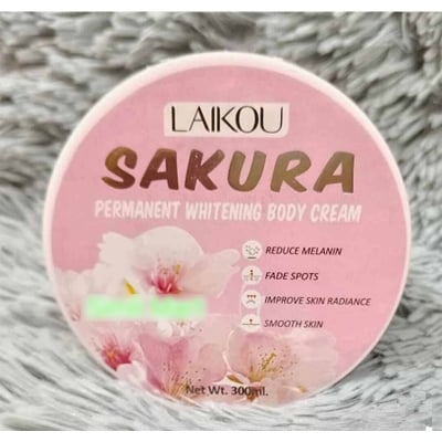 Picture of LAIKOU Japan Sakura Permanent Whitening Body Cream -300ml-Floral