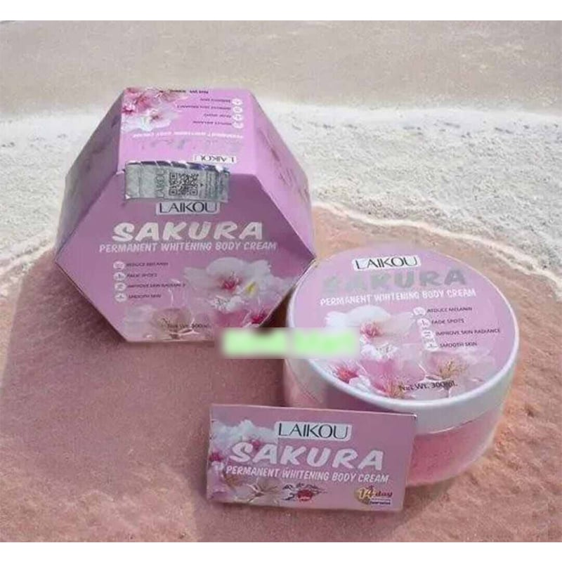 Picture of LAIKOU Japan Sakura Permanent Whitening Body Cream -300ml-Floral