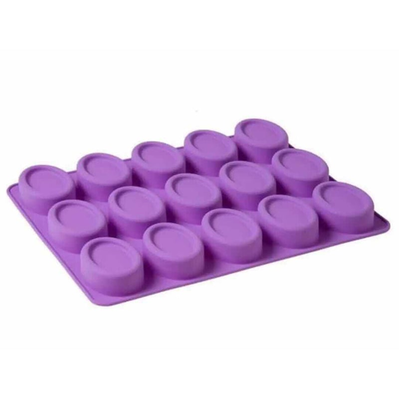 Picture of Soap Mold silicon for making glesarine soap & handmade soap 15pcs soap-Multicolor