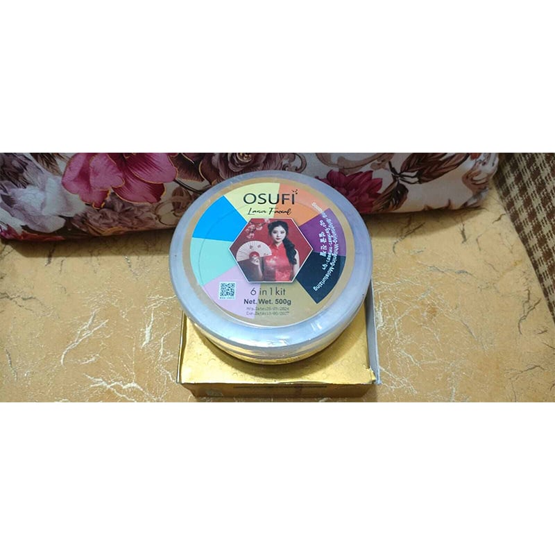 Picture of Osufi Badsha Laser Fasial 6 in 1 Vip Rainbow Combo Face Pack - 500 gm