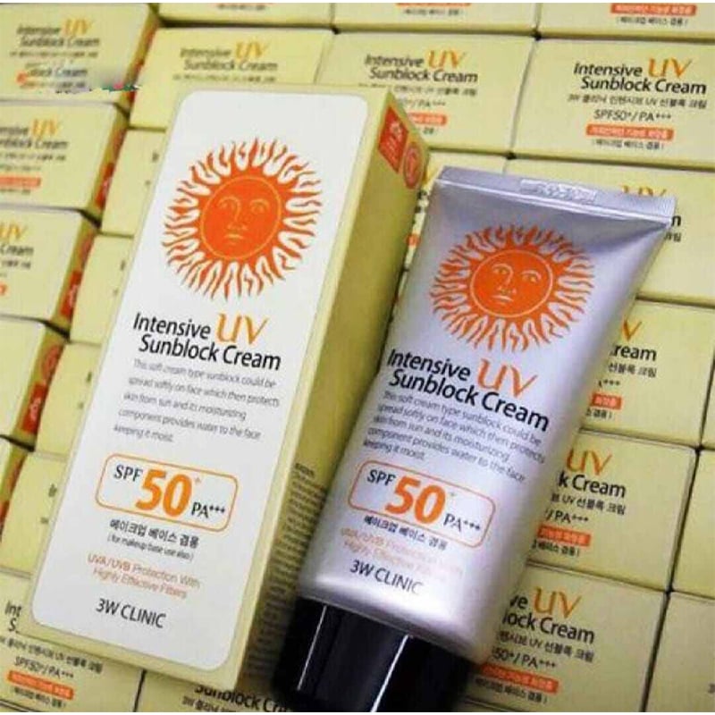 Picture of 3W Clinic Intensive UV Sunblock Cream SPF50+ PA+++ 70ml