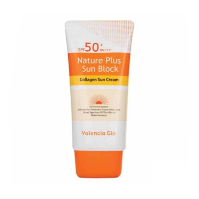 Picture of Valencia Gio Nature Plus Sun Block Spf 50+ Pa+++ 70 ml-White