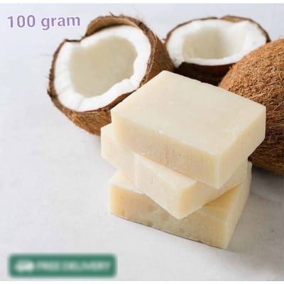 Picture of 100 grams white Soap base (Coconut milk soap base)