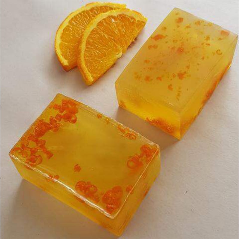 Picture of Orange Soap Base Premium quality-500gm-Fruity
