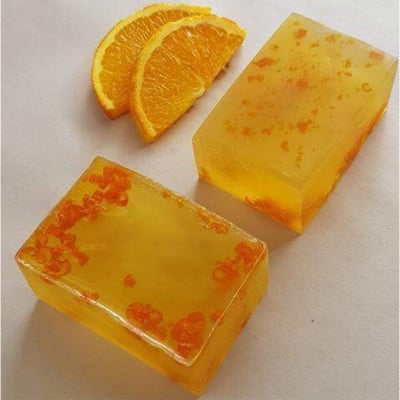 Picture of Orange Soap Base Premium quality-500gm-Fruity