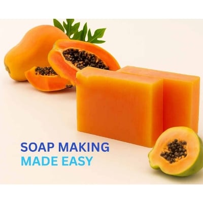 Picture of Papaya Soap Base 500gm for making papaya hand made soap-500gm