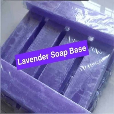 Picture of lavender soap base premium Quality-1kg Melt & Pour Soap Base Bar For Soap making