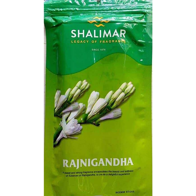 Picture of Shalimar Rajanigandha Zipper Pack Incense Sticks Agarbatti-Brown