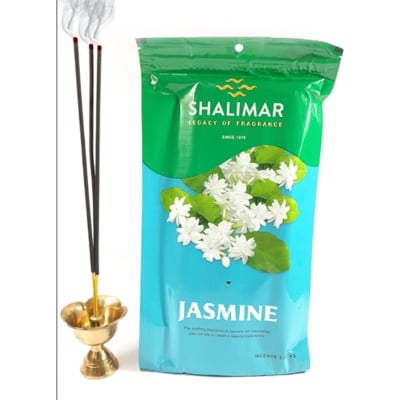Picture of Shalimar Jasmine Agarbatti - Zipper Pack Incense Sticks-Indian-Brown